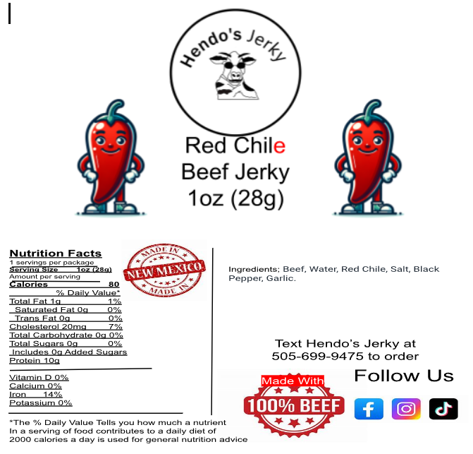 Red Chile Beef Jerky