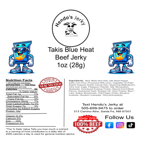 Takis Blue Heat Beef Jerky