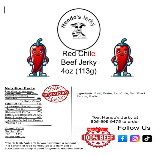Red Chile Beef Jerky