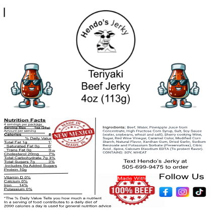 Teriyaki Beef Jerky